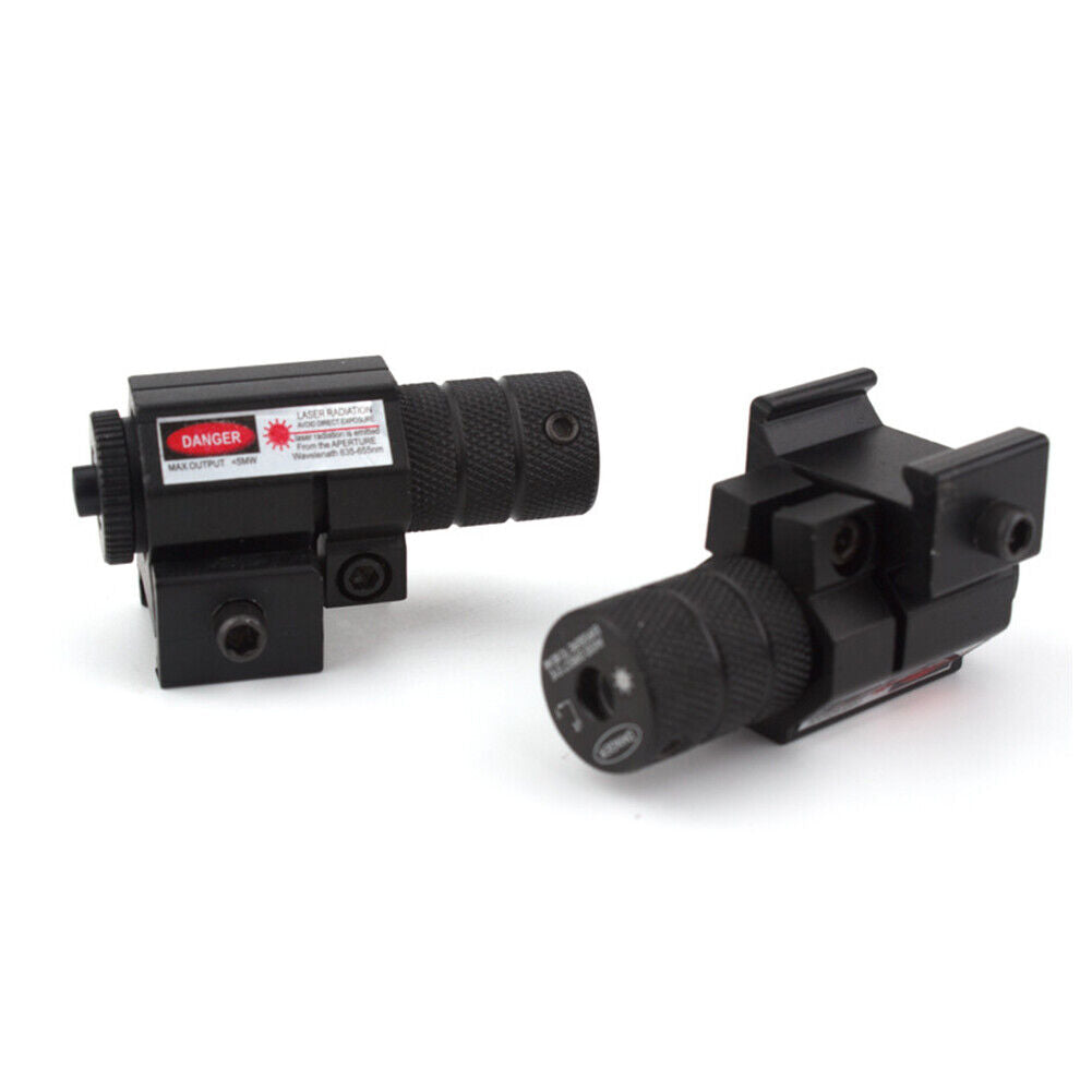 US 2-4 Pack Tactical Red Laser Beam Dot Sight Scope For Gun Rail Pistol Weaver
