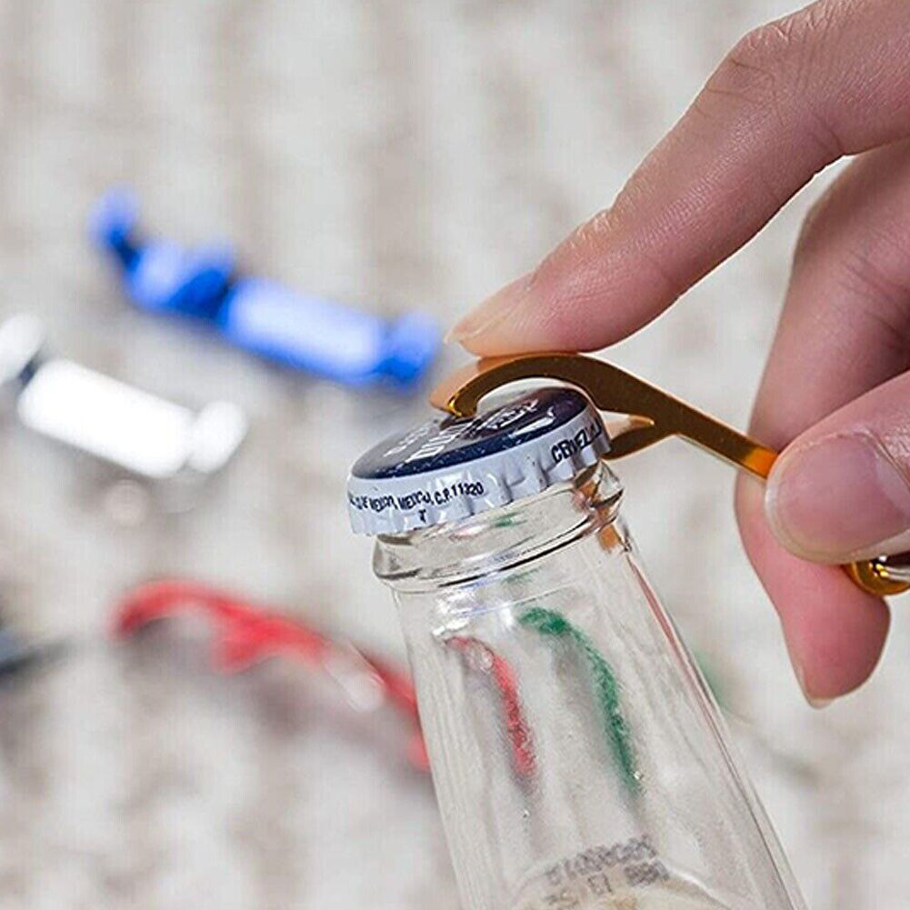 US 30-60 Pc Beer Bottle Opener Tools Key chain Metal Bar Claw Beverage Key Rings