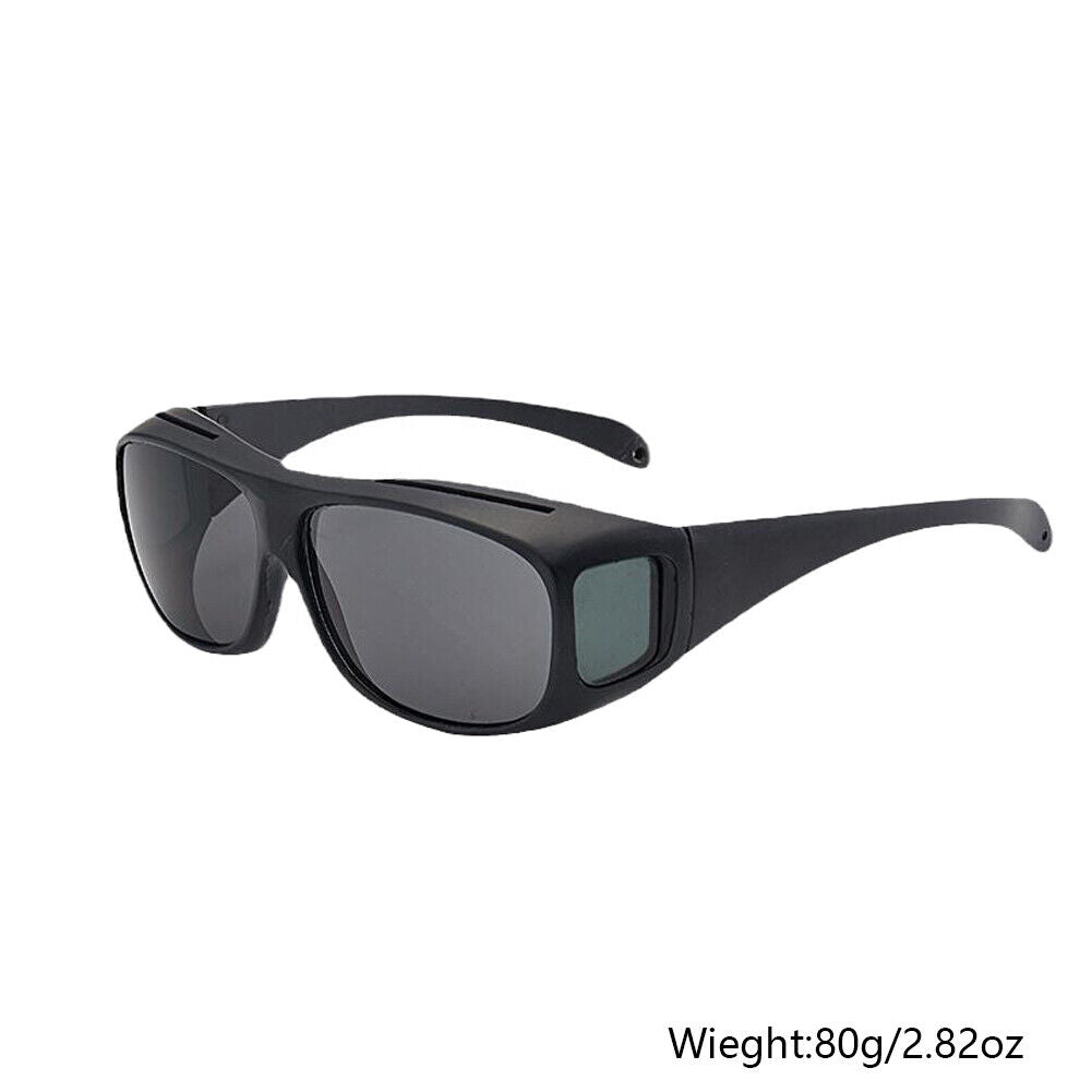 US 4-8Pc HD Night Vision Glasses Men Women Driving Sports Wraparound Fit Over