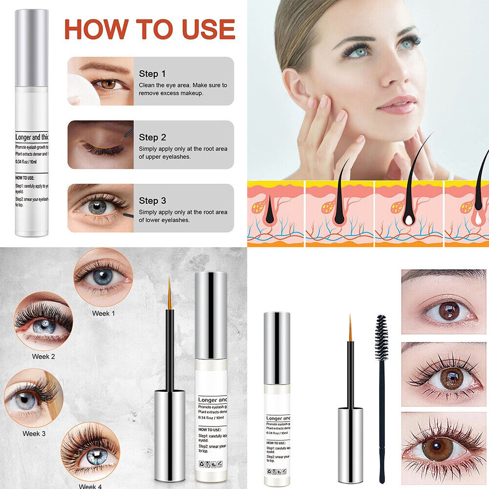 US 1-2 Pack Thick Lash Serum Long Natural Eyelash Growth Serum Booster 10ML