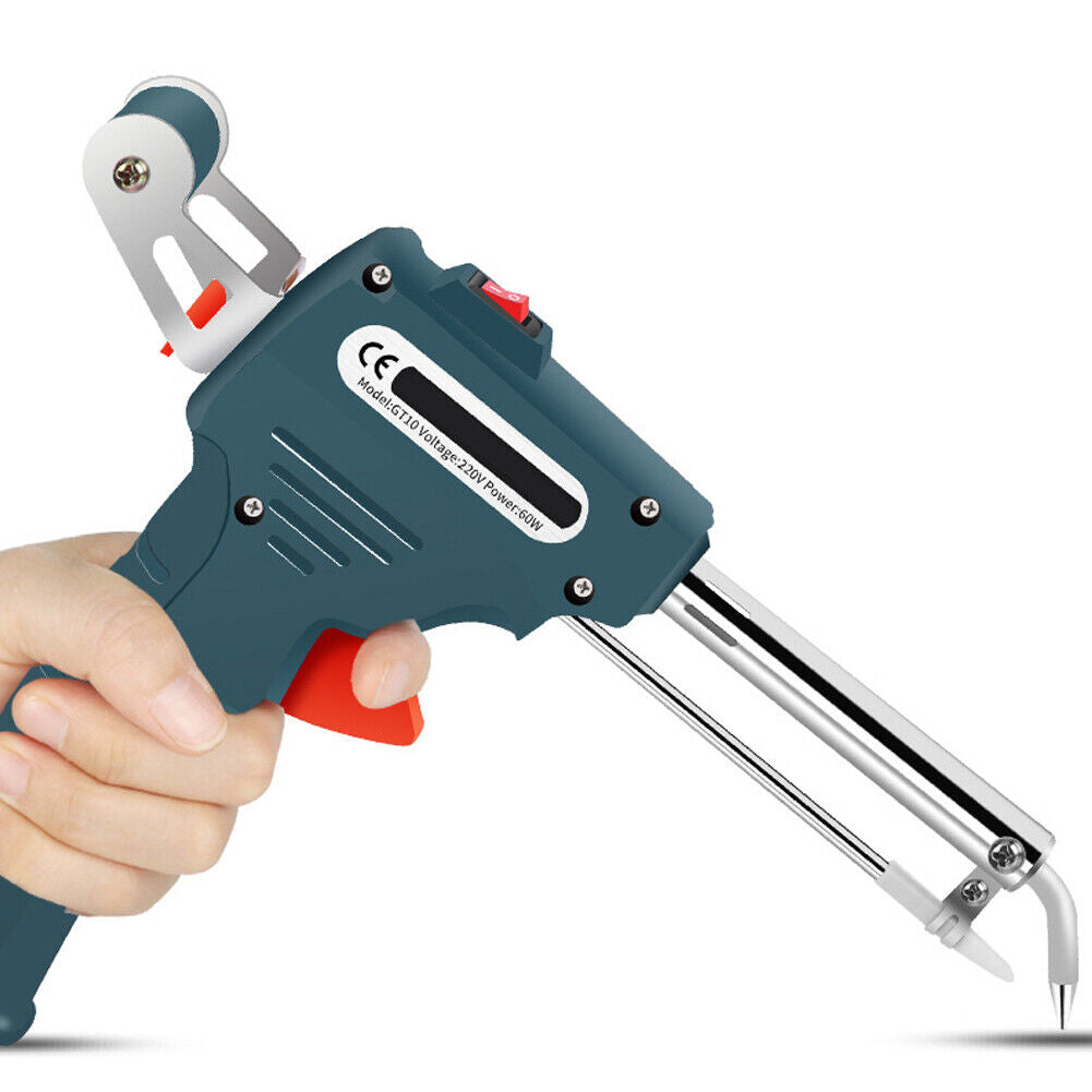 US Soldering Gun Kit 60W Auto Solder Feed Hand-Held Soldering Iron Welding Gun