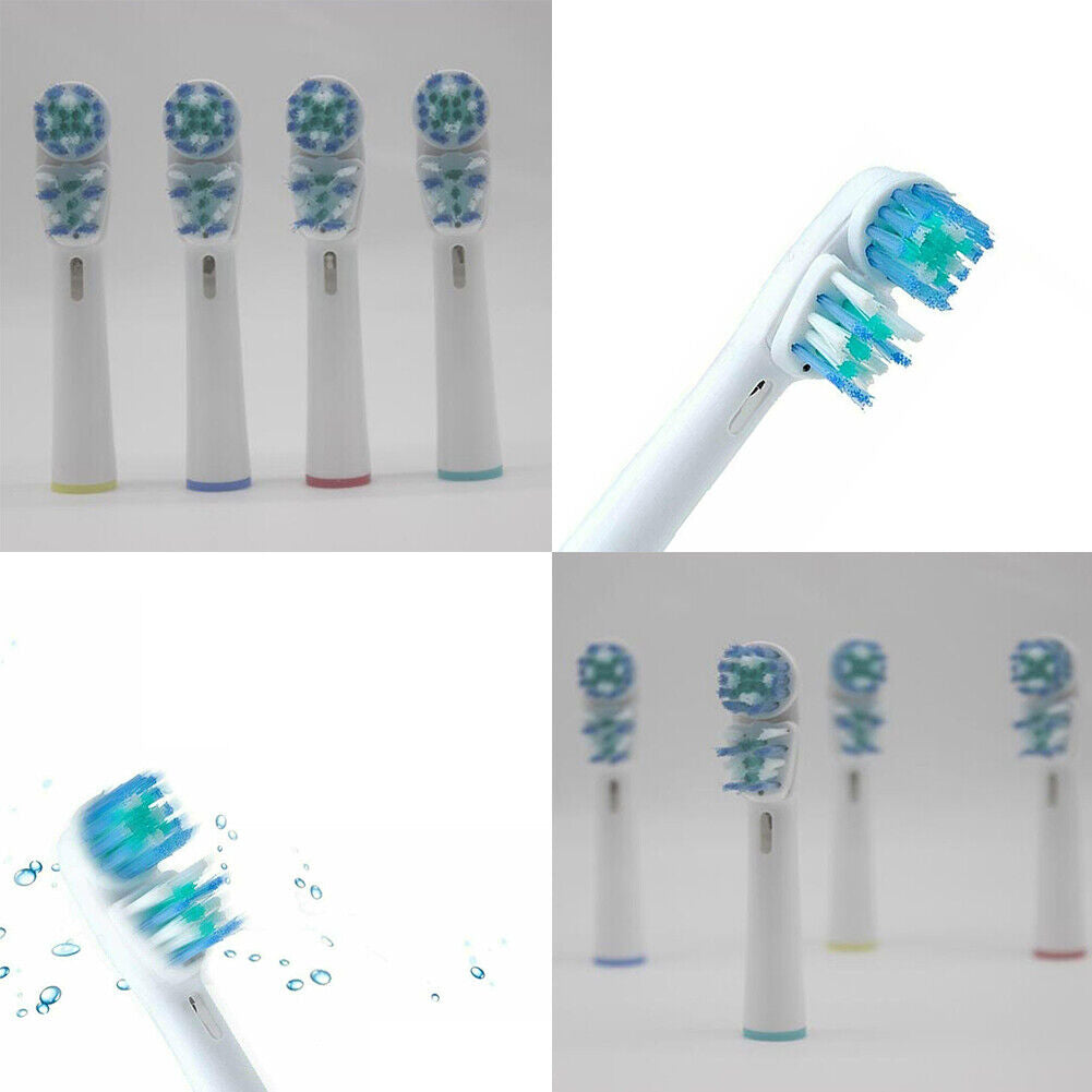 US 2-4 Pack Replacement Toothbrush Heads Compatible with Oral B Dual Clean