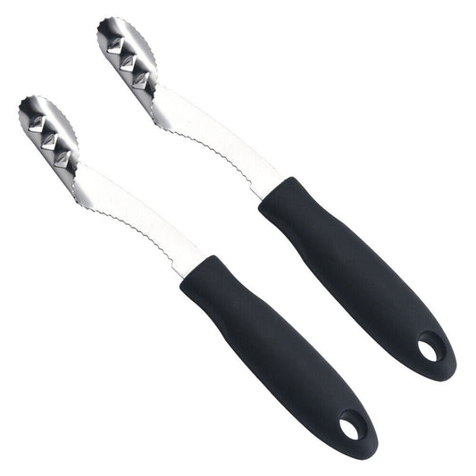 US 2-4 Pcs Pepper Fruit Vegetable Corer Core Remover Deseeder Slicer Cutter Tool