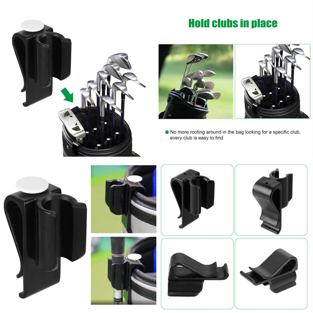 US 14-28 Pack Golf Club Storage Clip ABS Plastic Putter Organizer Driver Protect