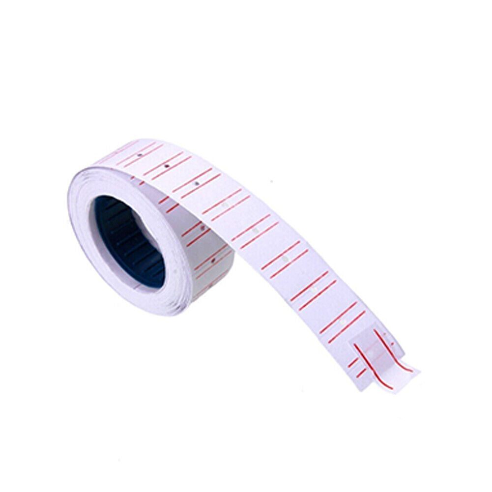US 5000-10000Pc White Red Line Tags Labels Refill MX-5500 Gun Price Sticker