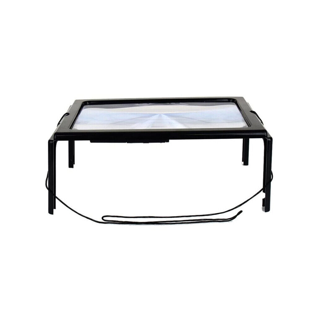 US 1-2 Pcs Magnifier LED Lighted Illuminated Foldable Desktop Portable For Elder
