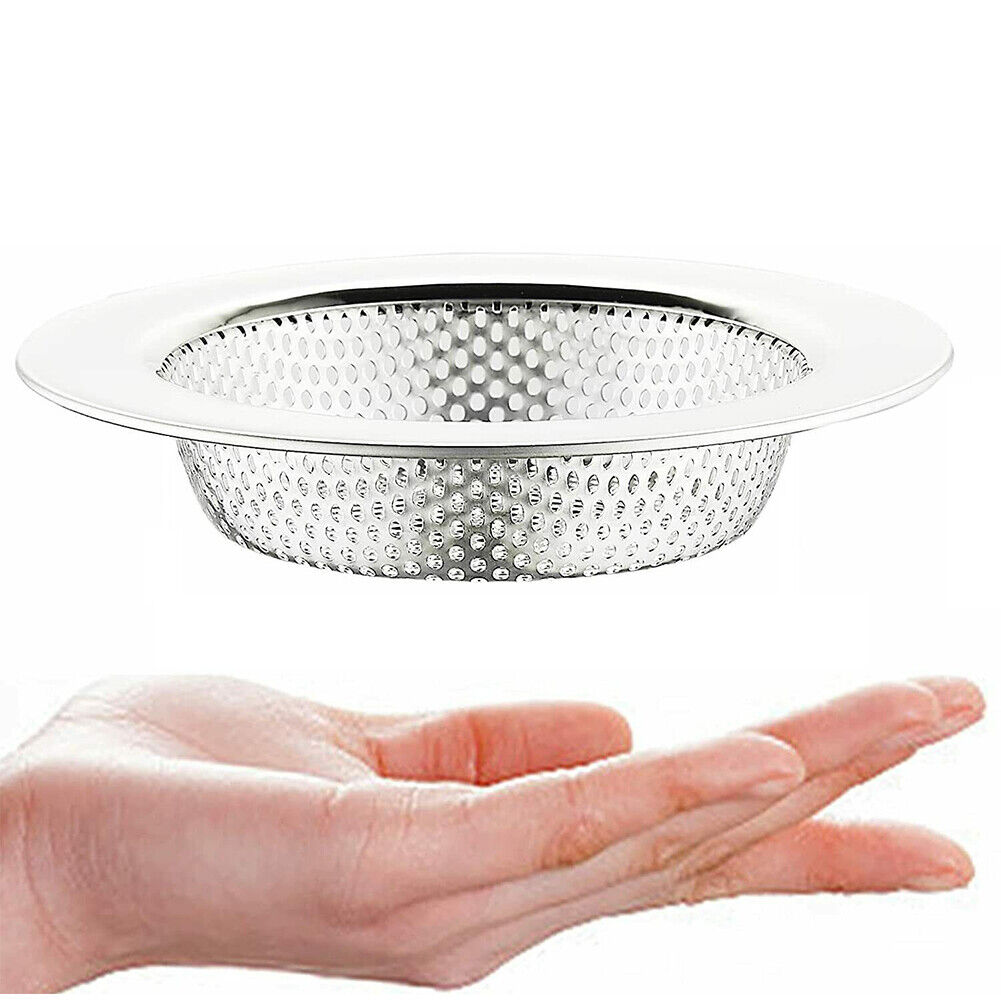 US 4-8 Pc Kitchen Sink Strainer Stainless Steel Drain Strainer Basket Waste Plug