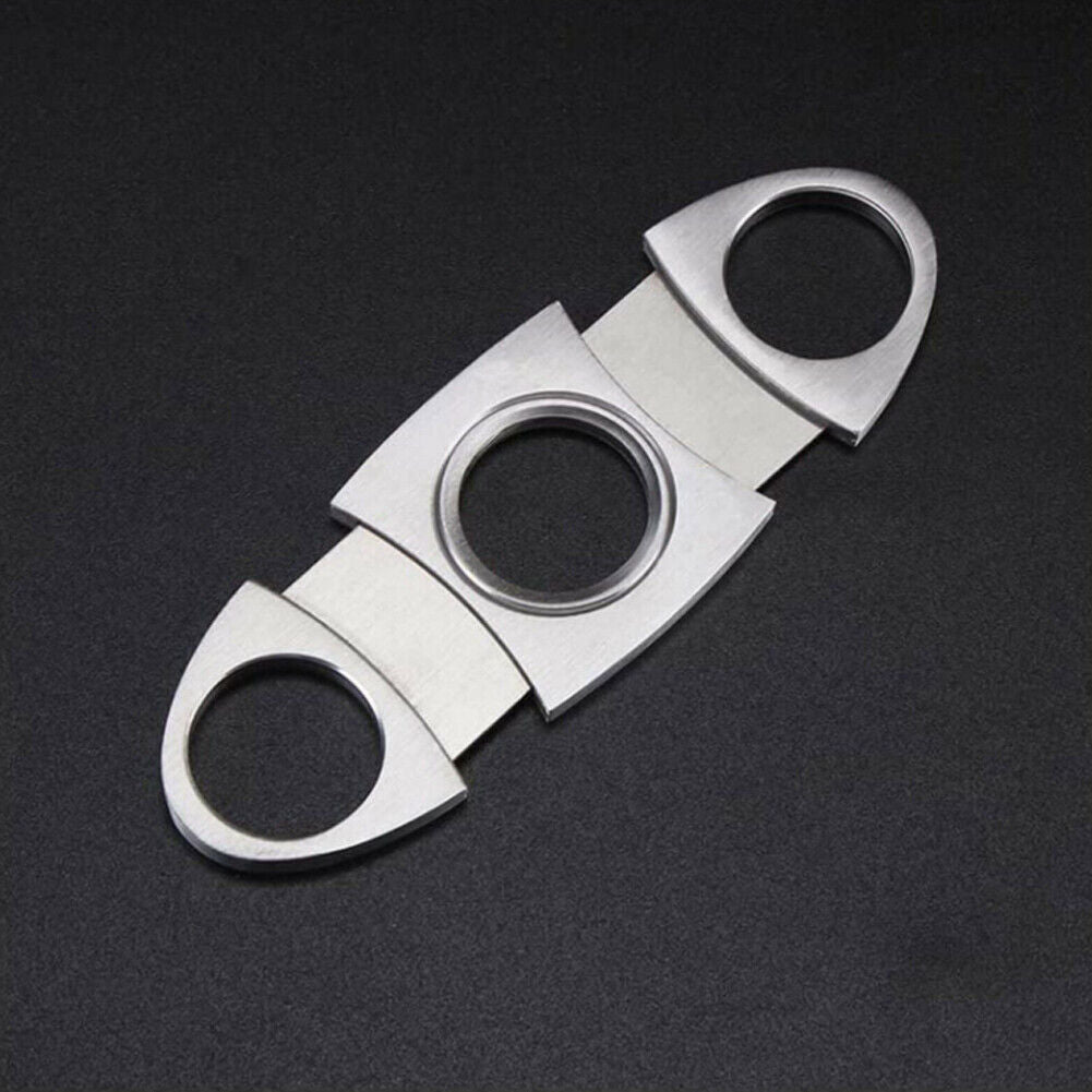 US 2-4 Pc Gadgets Cutter Stainless Steel Guillotine Double Blade Pocket Scissor