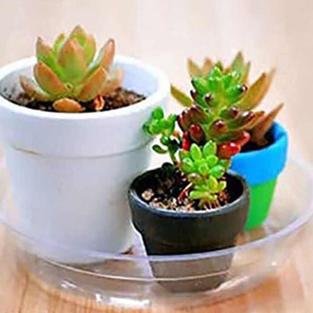 US 20-40 Pack 12"Plant Pot Plant Saucer Clear Plastic Drip Trays Plate Dish Bulk