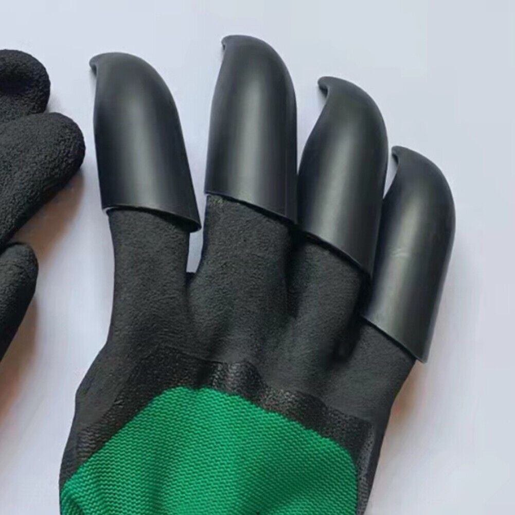 US 2-4Pairs Gardening Digging Planting Pruning Tools 4 Claws Garden Genie Gloves