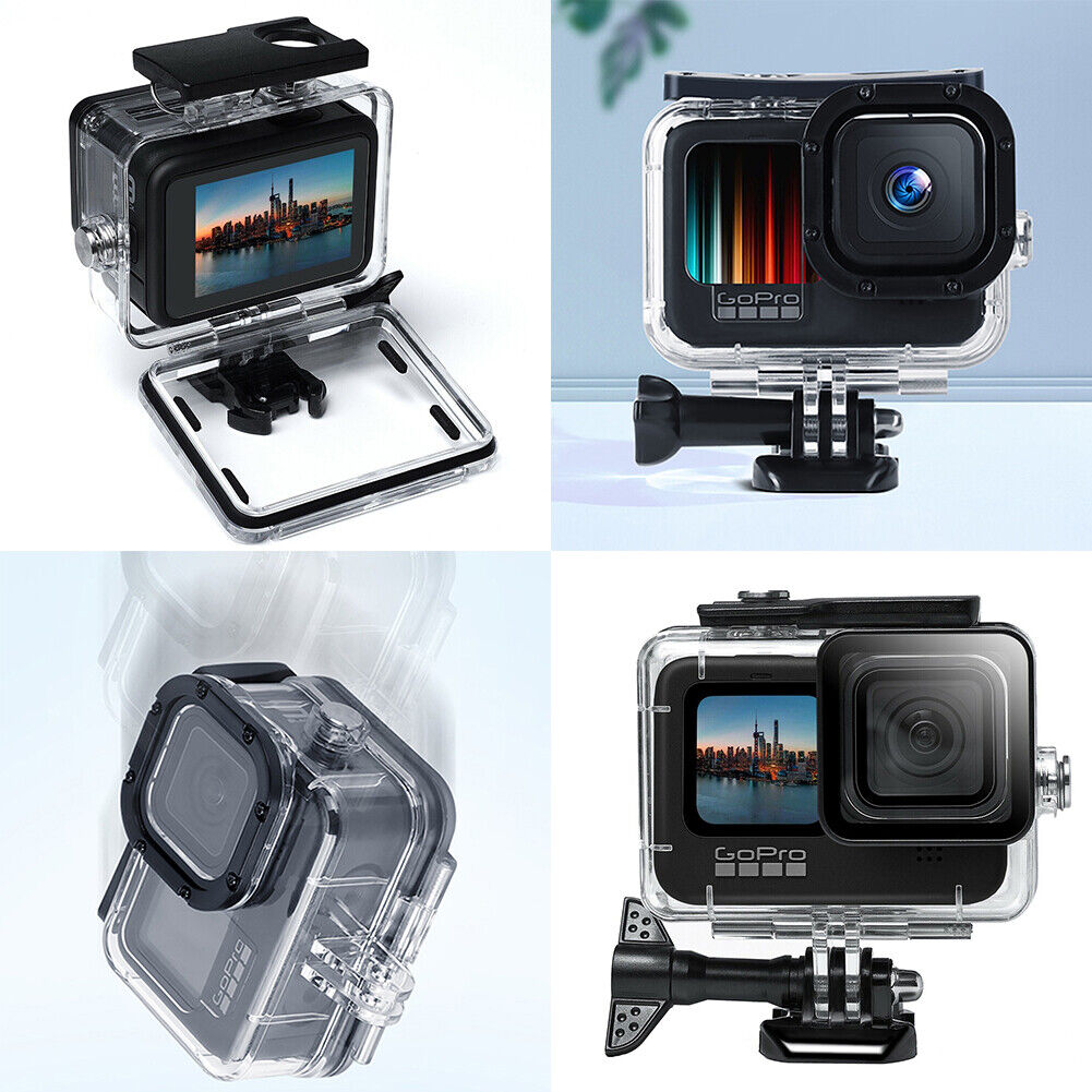 US 2-4 Pc Waterproof Housing Case Protective Underwater Dive Action Camera Shell