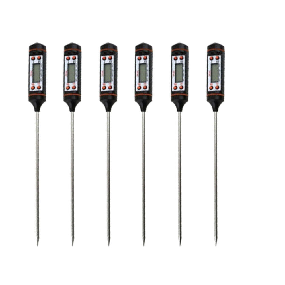 US 3-6 Digital LCD Instant Read Probe Meat Thermometer Baking Grill BBQ Cooking