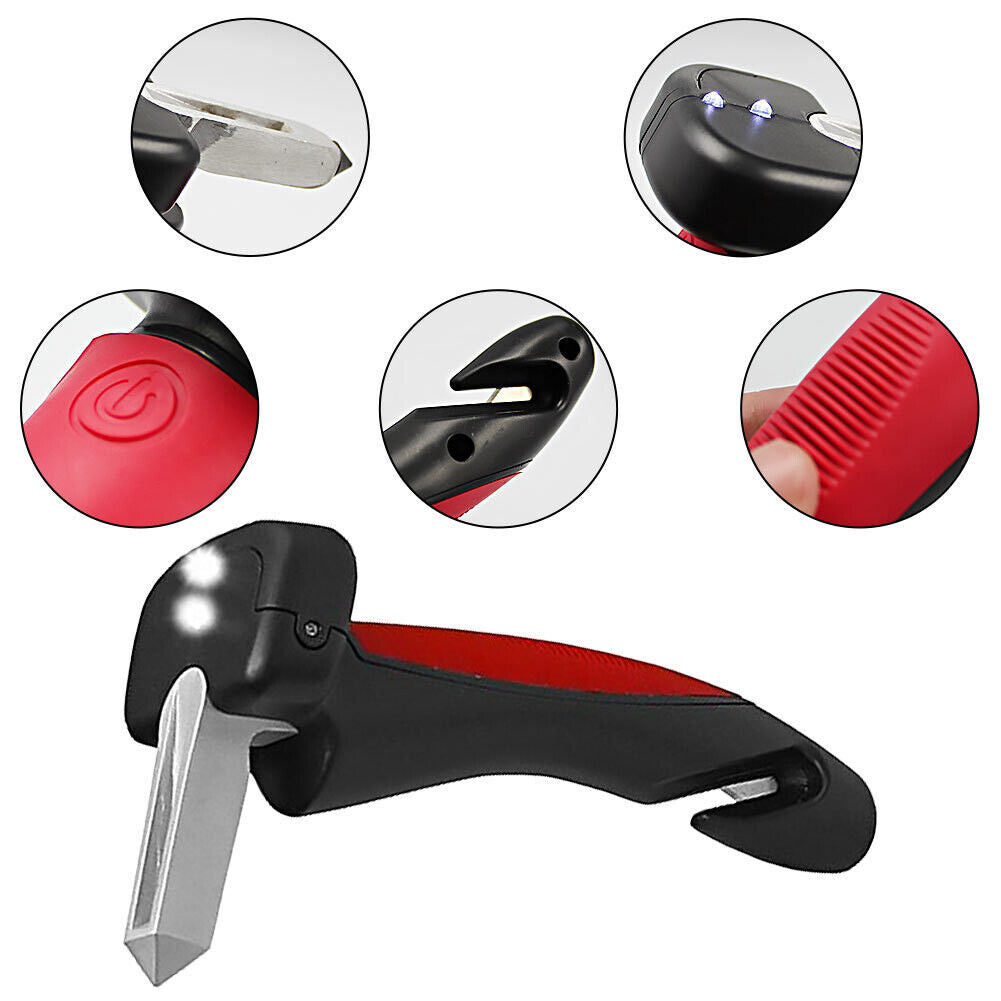 US 1-2 Pcs Portable Vehicle Support Handle Seat-Belt Cutter Window Breaker Aids