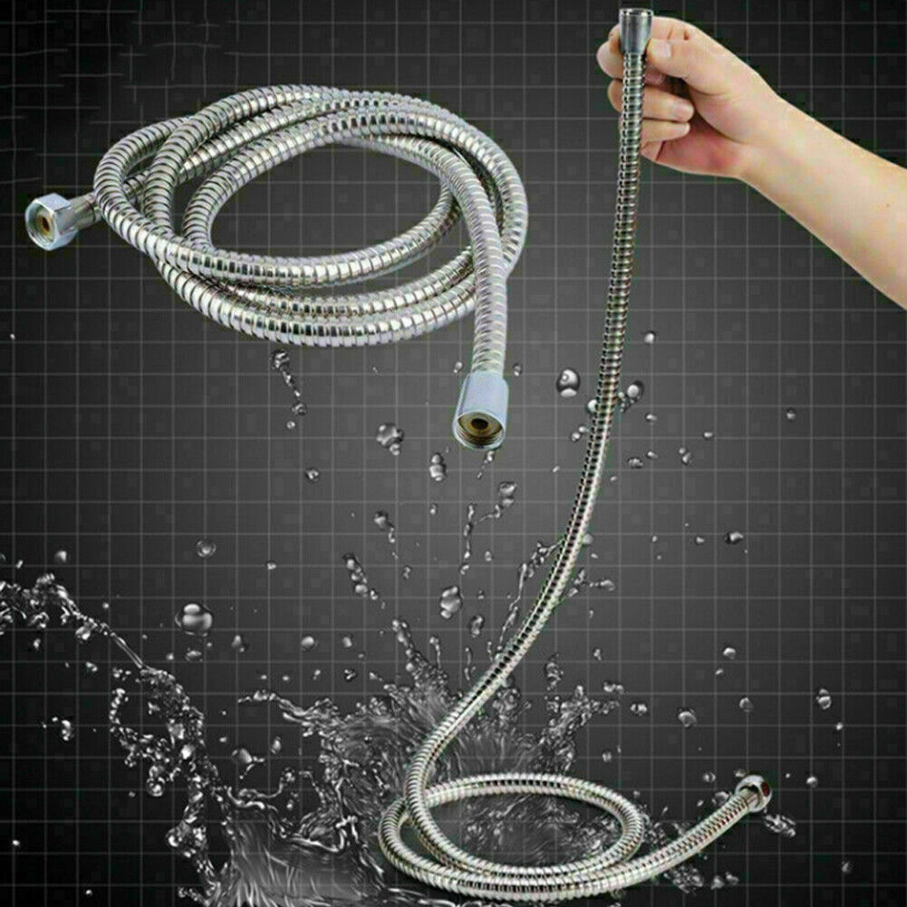 US 2-4 Pack 1.5m / 5 Ft Shower Hose Extra Long Bathroom Hand Held Flexible Tube