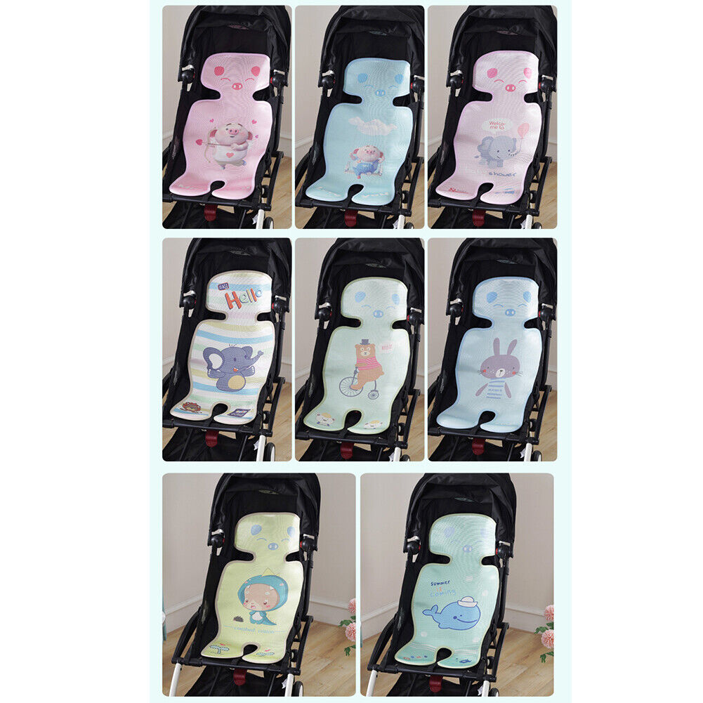 US 1-2 Pcs Baby Stroller Liner Seat Pad Cooling Mat Car Seat High Chair Washable