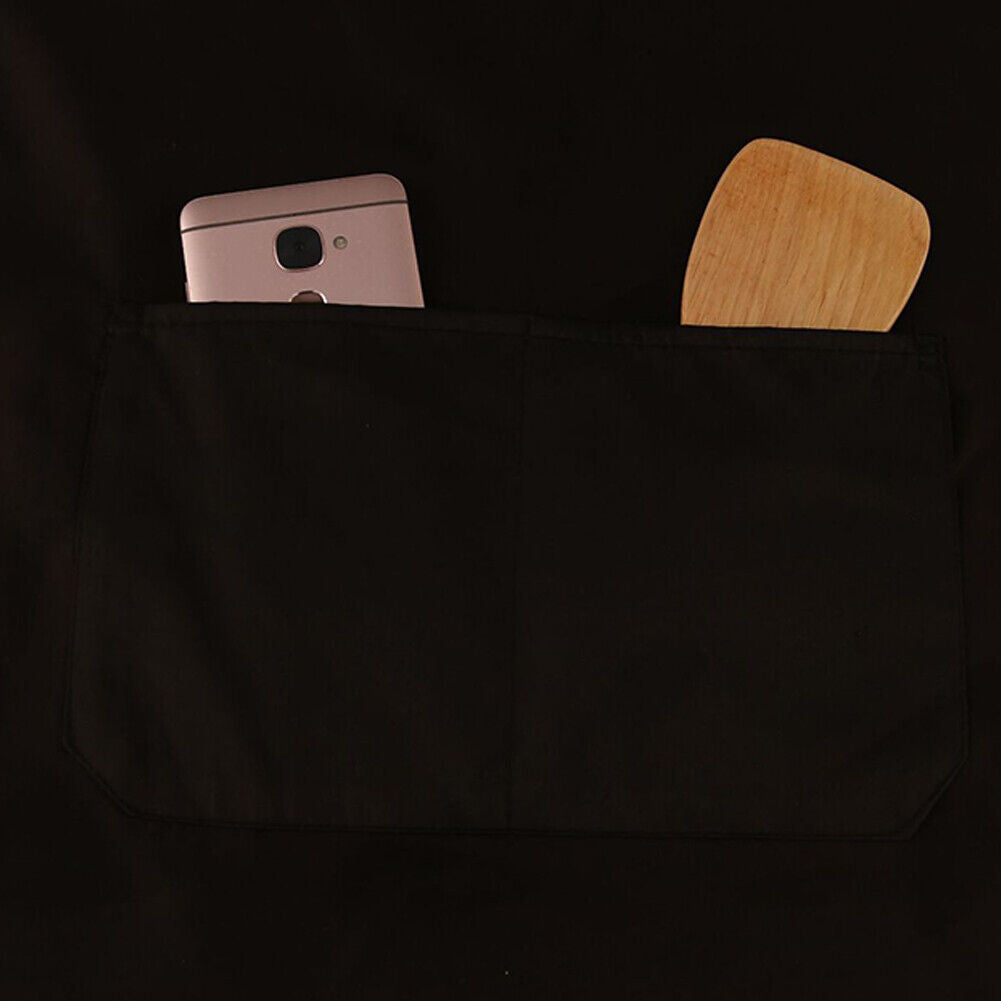 US 2-4 Pc Waterproof Rubber Vinyl Apron with 2 Pockets Dishwashing For Kitchen
