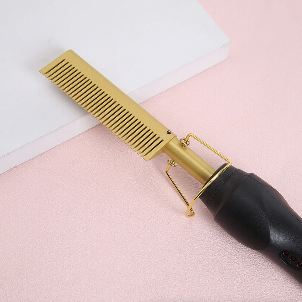 US 1-2 Pack Hair Straightener Electric Heating Portable Travel Anti-Scald Beard