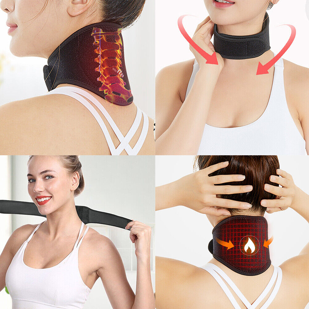 US USB Portable Electric Heating Warm Neck Relax Therapy Heating Pad Pain Relief