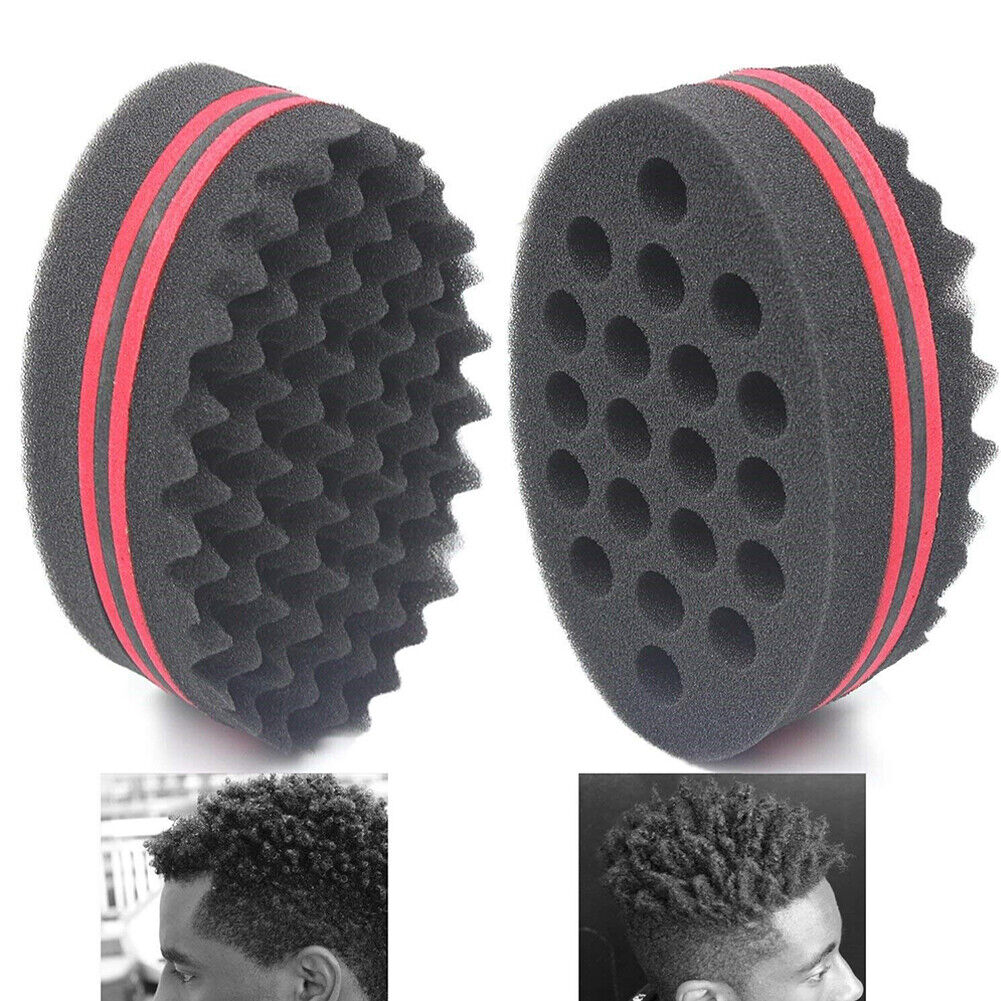 US 3-6 Pc Hair Sponge Magic Barber Twist Curl Brush Dread Locking Afro Coil Comb