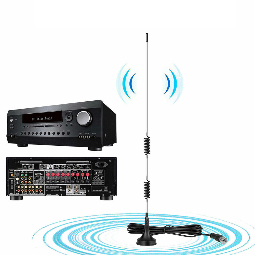 US 2-4 Pack Indoor Digital Antenna HD AM FM Radio Stereo Receiver Magnetic Stand
