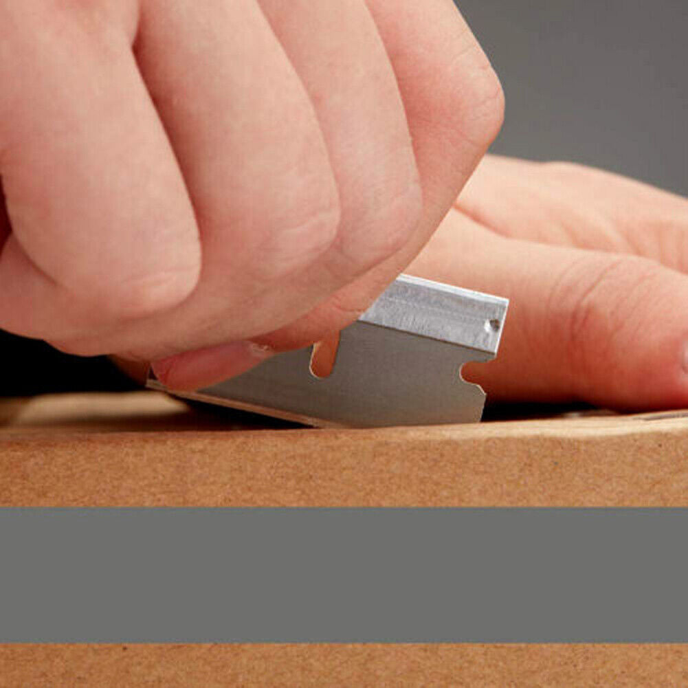 US 200-400 Pack Single Edge Razor Blade Sharp Heat Treated Safety Cutting Tools