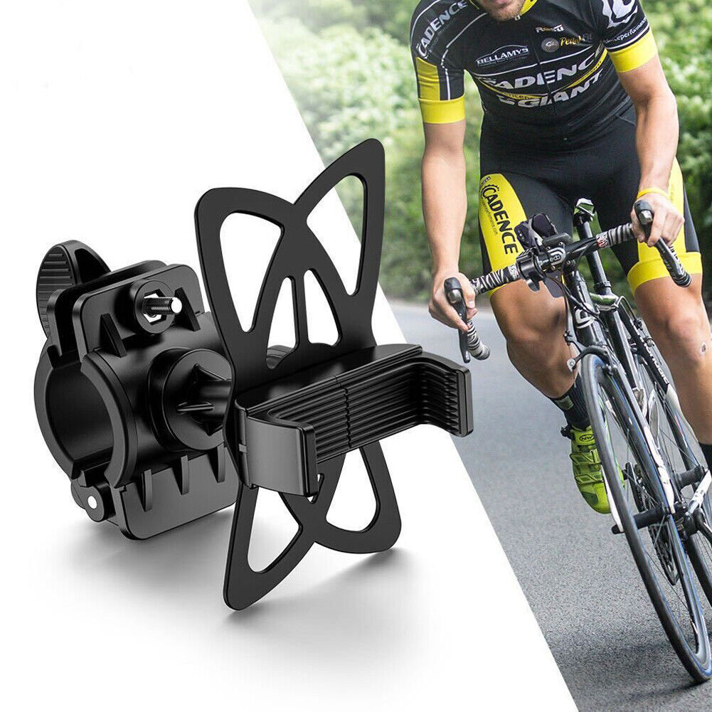 US 2-4 Pc Cell Phone Silicone Mount Holder GPS Motorcycle MTB Bike Bicycle 360