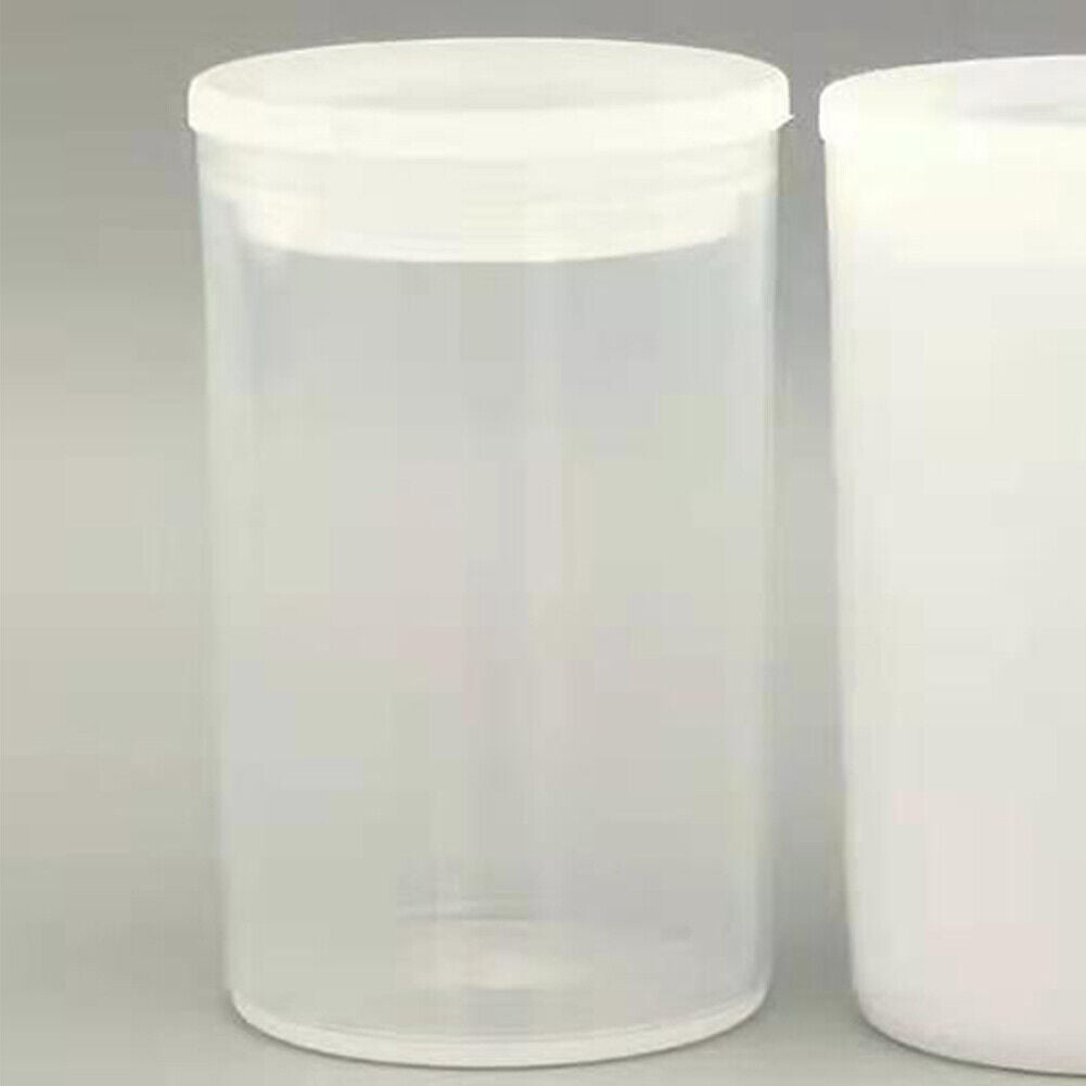 US 50-100 Pack Clear Film Canisters with Caps for 35mm Storage Small Accessories