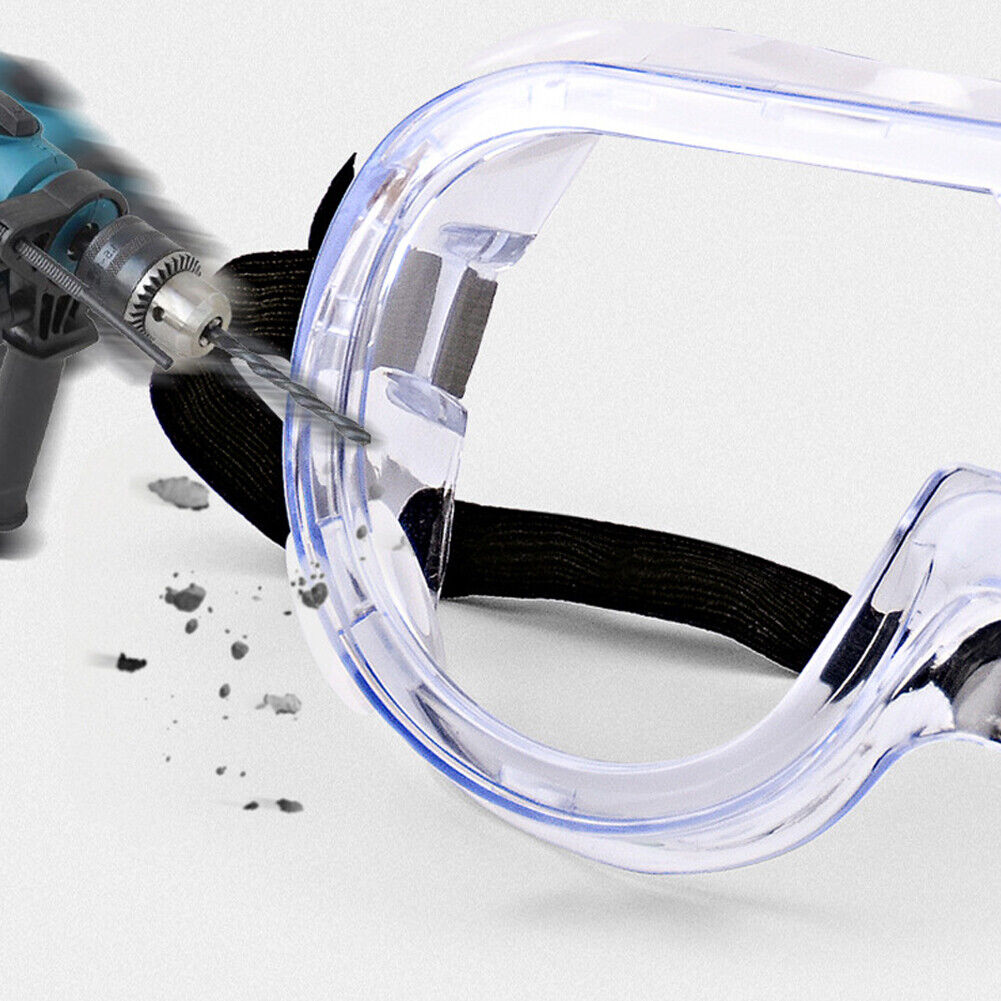 US 2-4 Pcs Safety Goggles Anti-Fog Over Glasses Eyes Protect Lab Work Clear Lens