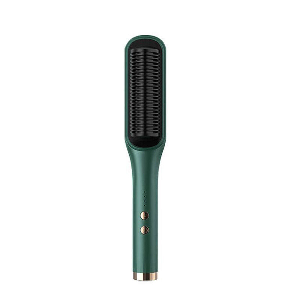 US Hair Straightener Comb Pro Electric Beard Straightening Heat Hot Comb Press