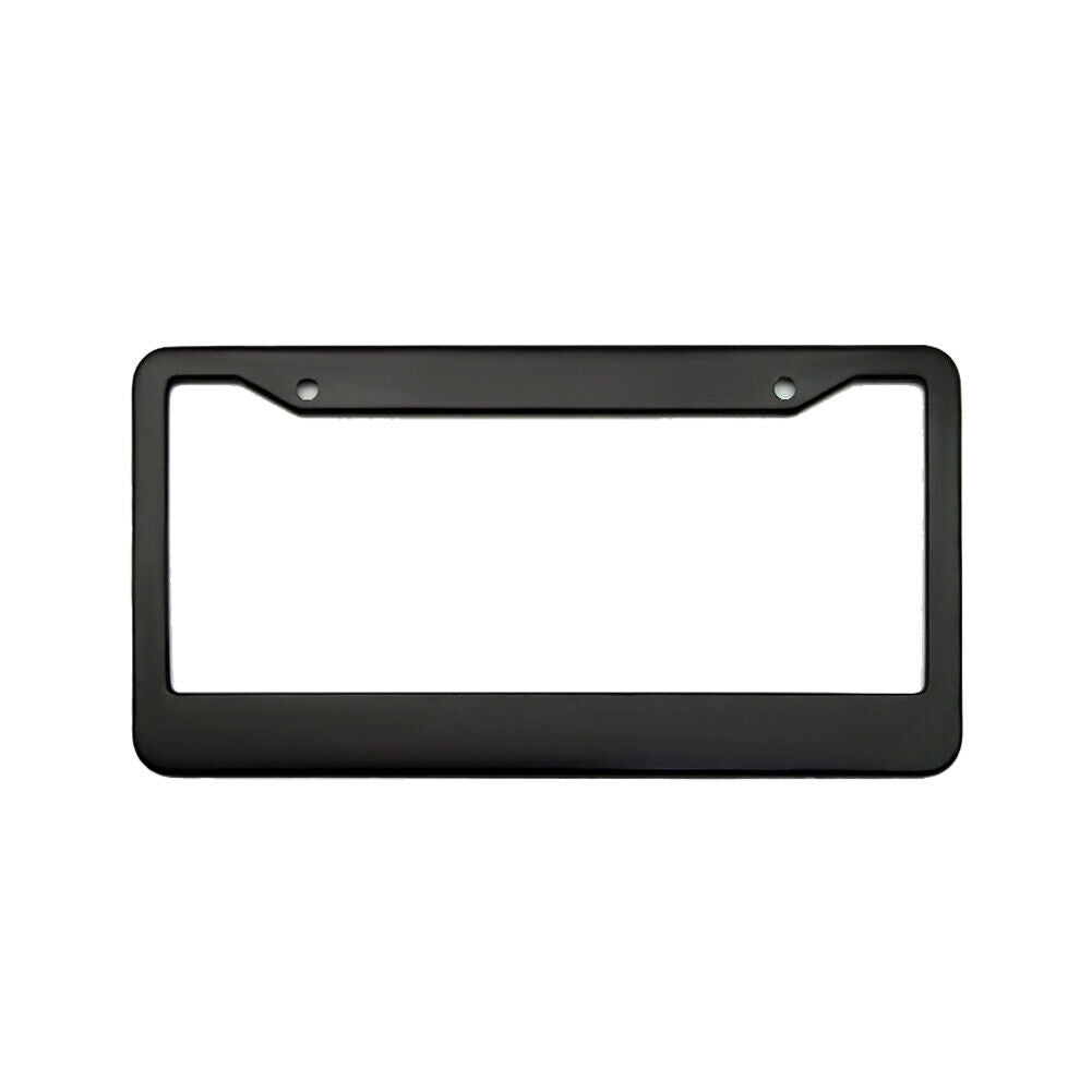 US 2-4Pc Black License Plate Frame Tag Cover Stainless Front Back Universal