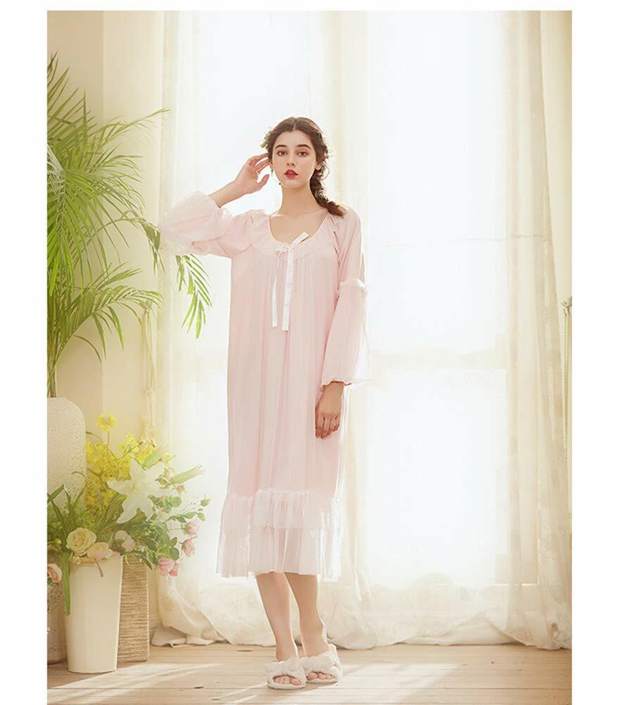 Women's Vintage Victorian Sleepwear Sleeveless/Short/Long Sleeve Sheer Nightgown