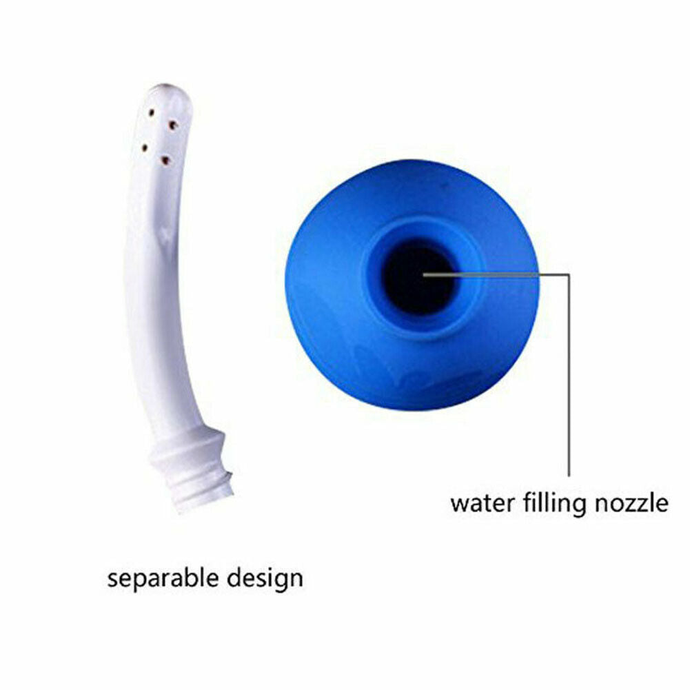 US 1-2 Pcs 310ml Anal Douche Bottle Enema Bulb Vaginal Douche Cleaner Bag Kit