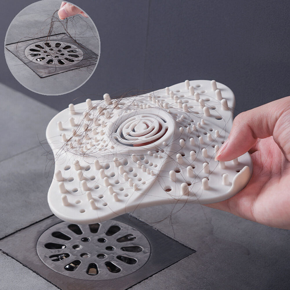 US 4-8 Pack Bathroom Drain Cover Hair Catcher Drain Strainer Covers Sink Filter
