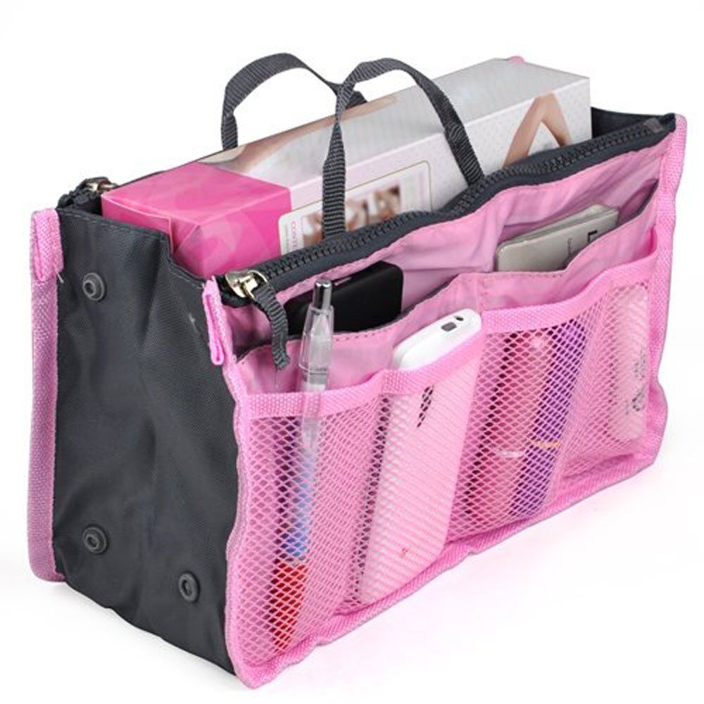 2 Pack Travel Insert Handbag Purse Large Liner Organizer Tidy Bags