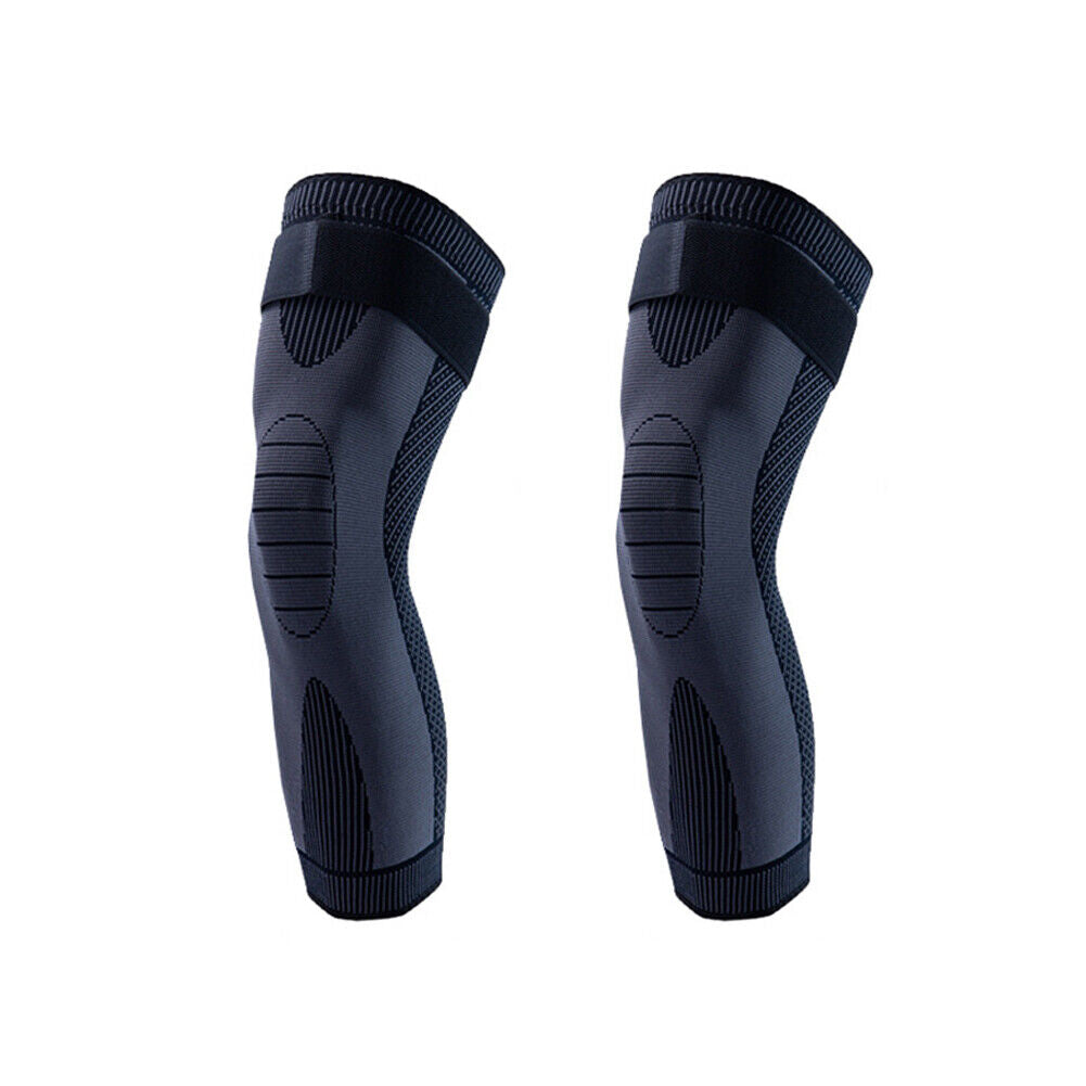 US 1-2 Pcs Full Leg Compression Sleeves Long Knee Braces Support Protector Sport