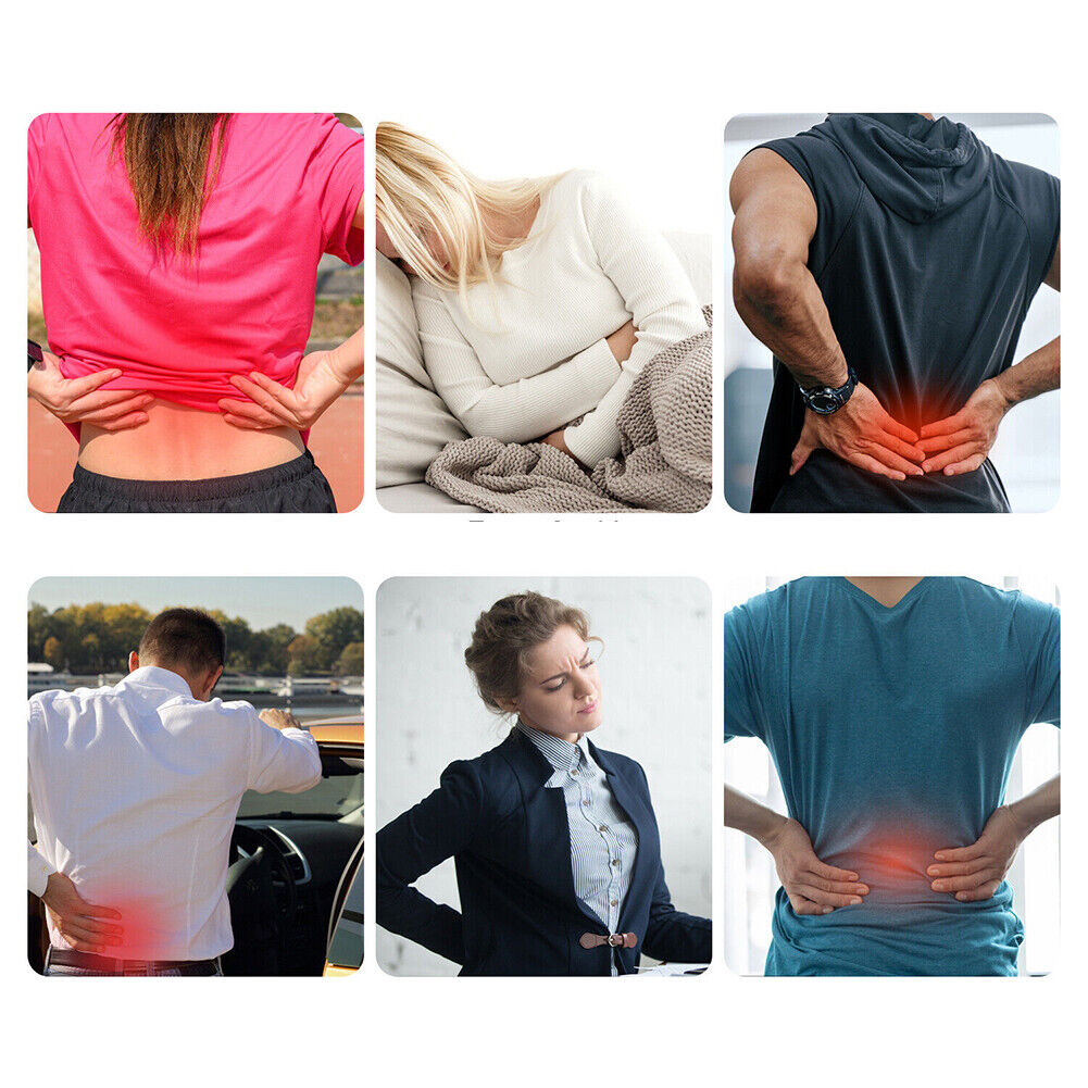 US 1-2 Pack Back Brace Support Tourmaline Self-Heating Lumbar Therapy Waist Belt