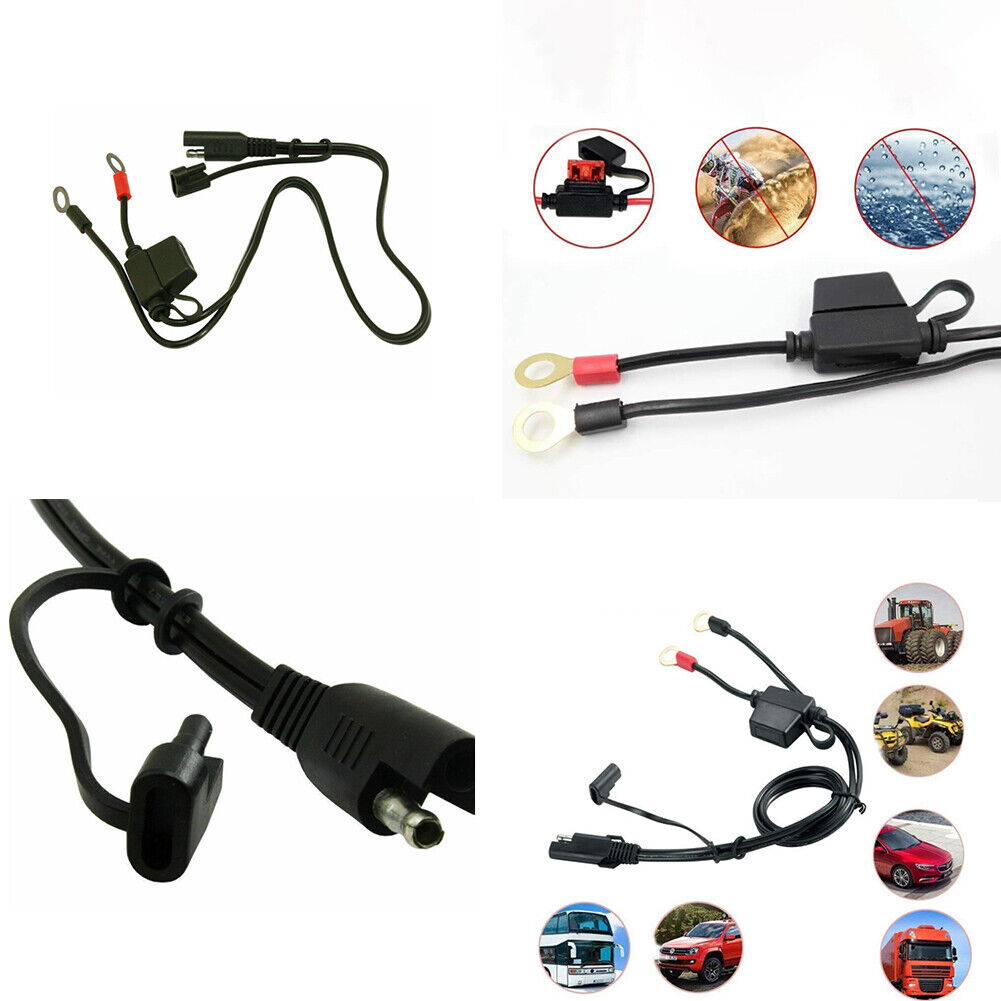 US 1-2 Pc  Ring Terminal Harness Accessory Cable Terminal Adapter