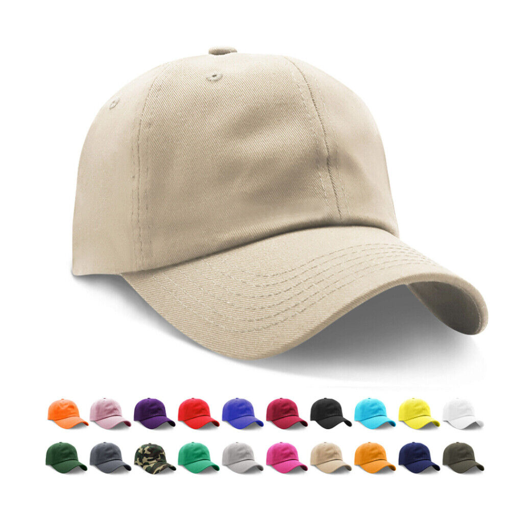 US 3-6 Pcs Washed Polo Style Retro Distressed Cotton Baseball Cap Adjustable Hat