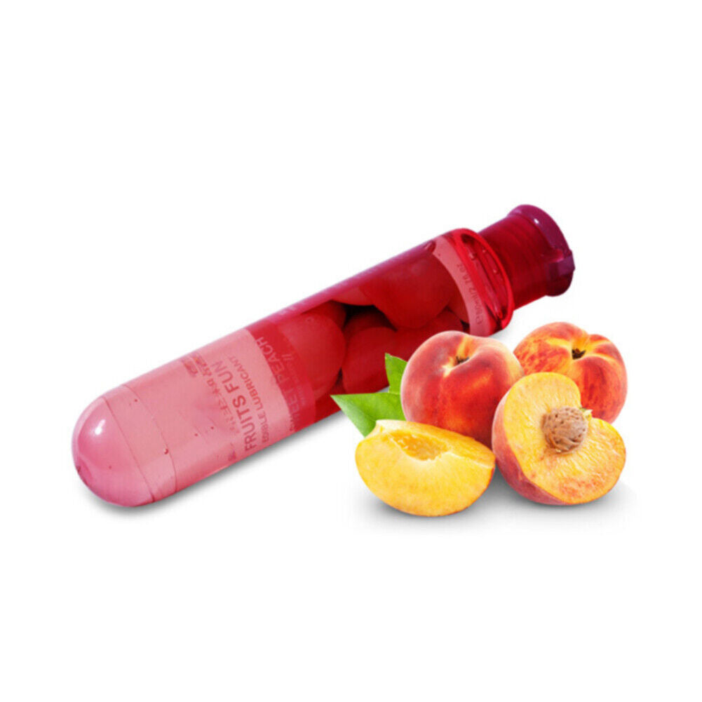 US 2 Pcs Edible Fruit Flavor Lubricant Sex Lube Water Based Lube Couple Oral Sex