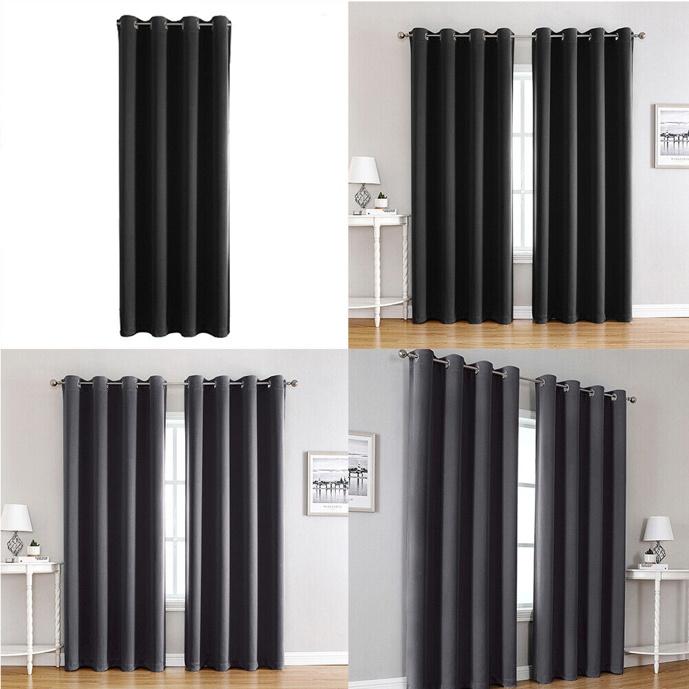 US Darkening Curtains Set 1 Panel Thermal Blackout Room Bedsure Bedding 52 x 84"