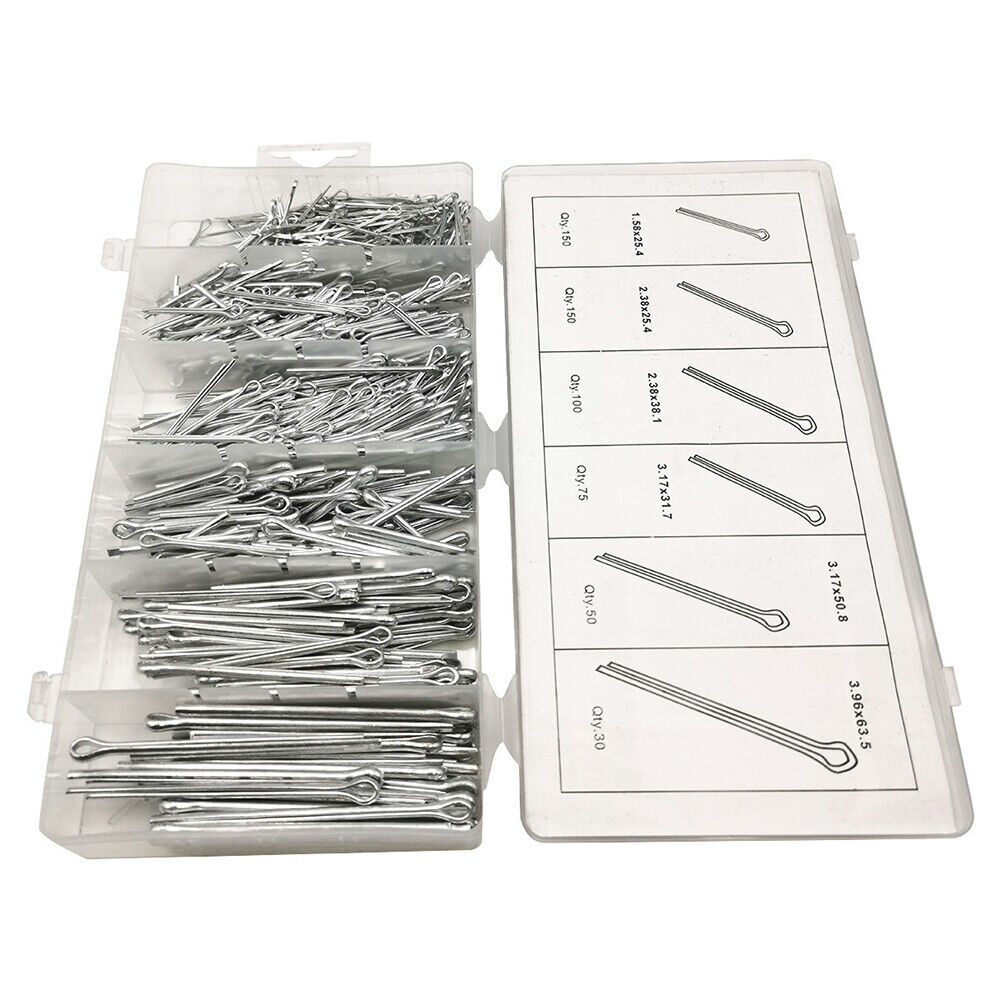 US 1-2 Set HFS(R) 555-Piece Cotter Pin Assortment Kit