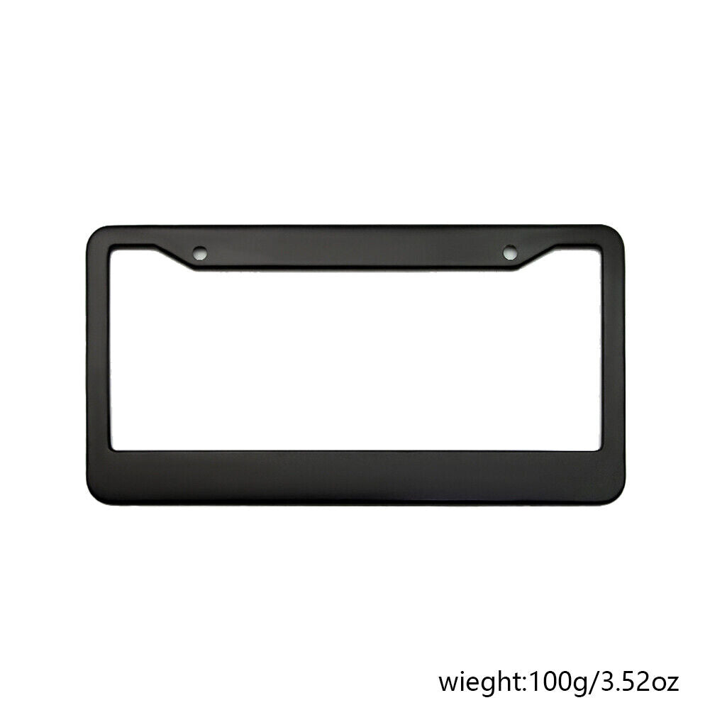 US 2-4Pc Black License Plate Frame Tag Cover Stainless Front Back Universal