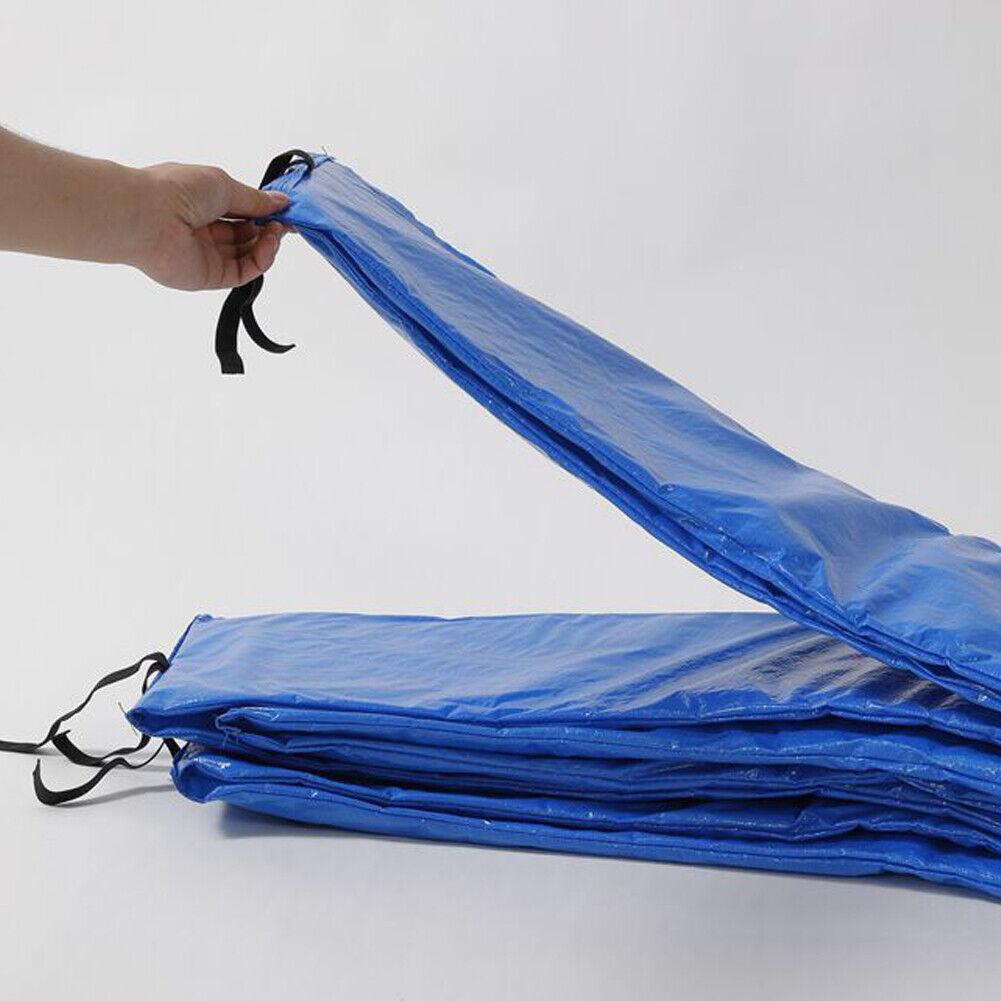 US 14' Round Trampoline Safety Pad Replacement Frame Spring Blue Cover Universal