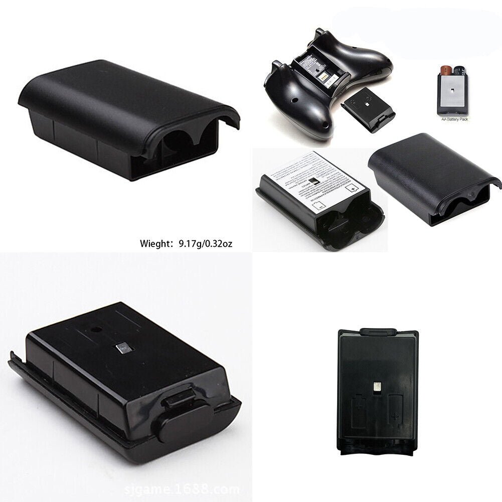 US 10-20 Pcs Black AA Battery Back Cover Case Shell Pack For Xbox 360 Controller