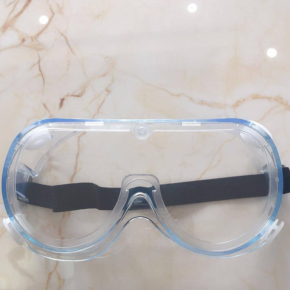 US 2-4 Pcs Safety Goggles Anti-Fog Over Glasses Eyes Protect Lab Work Clear Lens