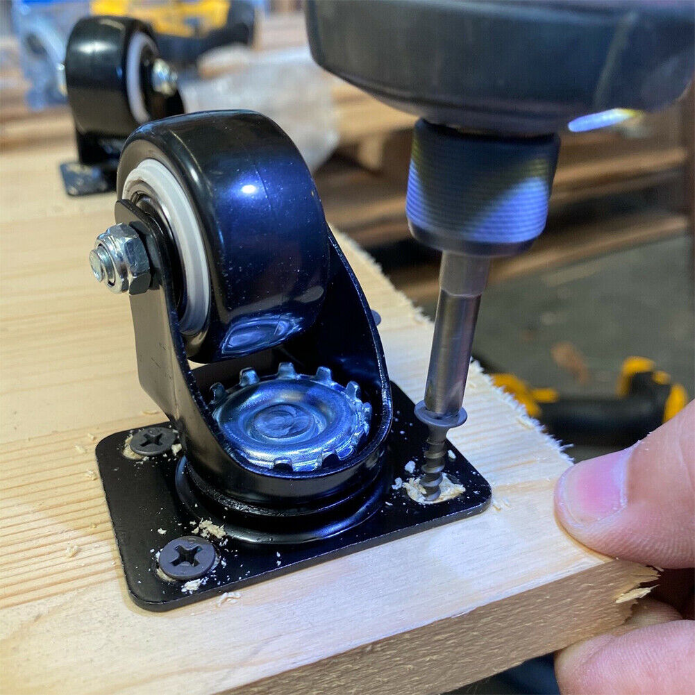 US 4-8Pc Heavy Duty Swivel Casters with Lock Brakes 2" Polyurethane Wheels