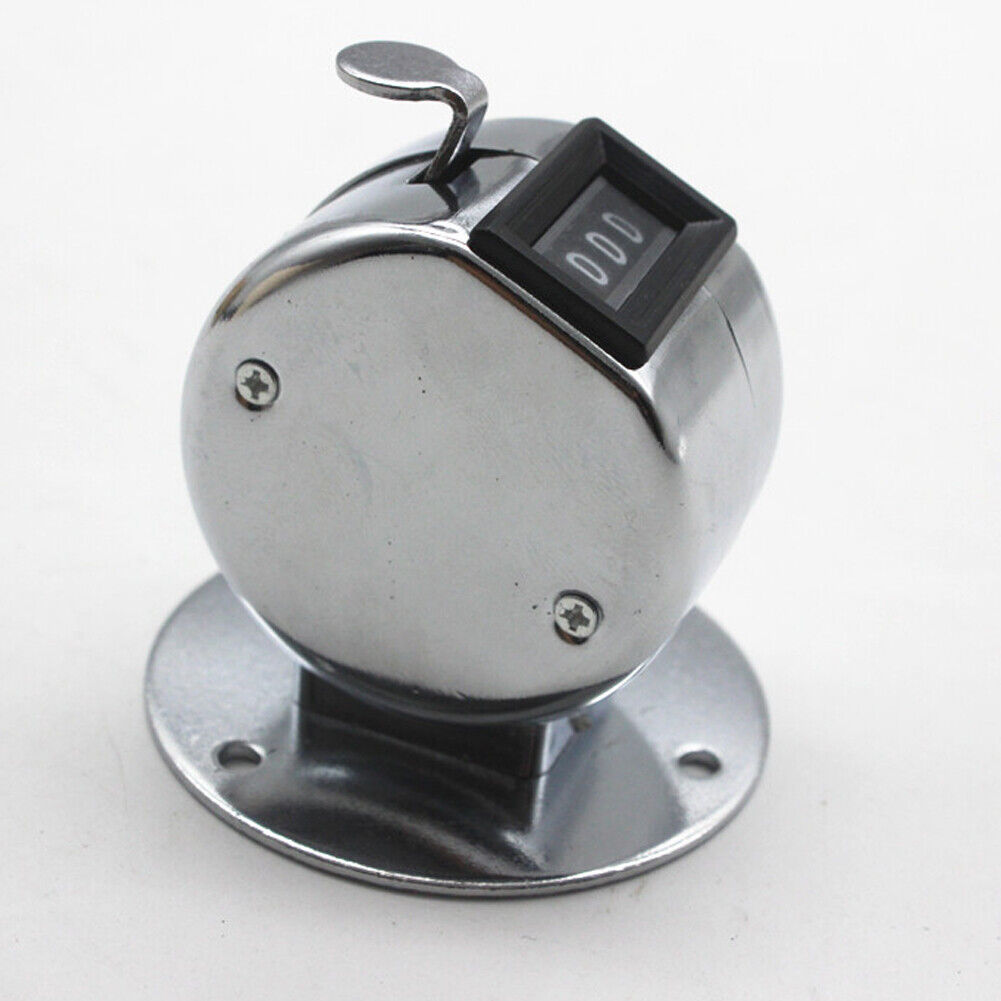 Us 1-2 Pcs 4 Digit Number Dual Clicker Golf Hand Tally Counter metal case base
