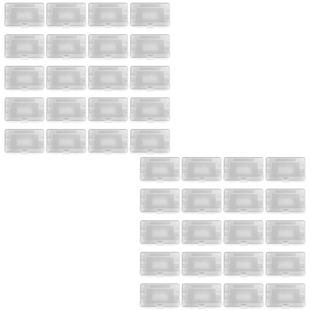 US 20-40 Pc Clear Cartridge Cases For Nintendo Game Boy Advance GBA Games Covers