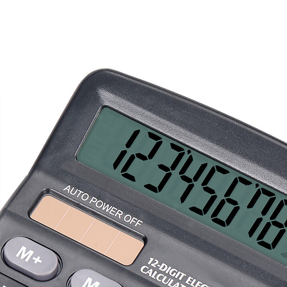 US 2-4 Pc Standard Function Calculators Large LCD Sensitive Button Solar Battery