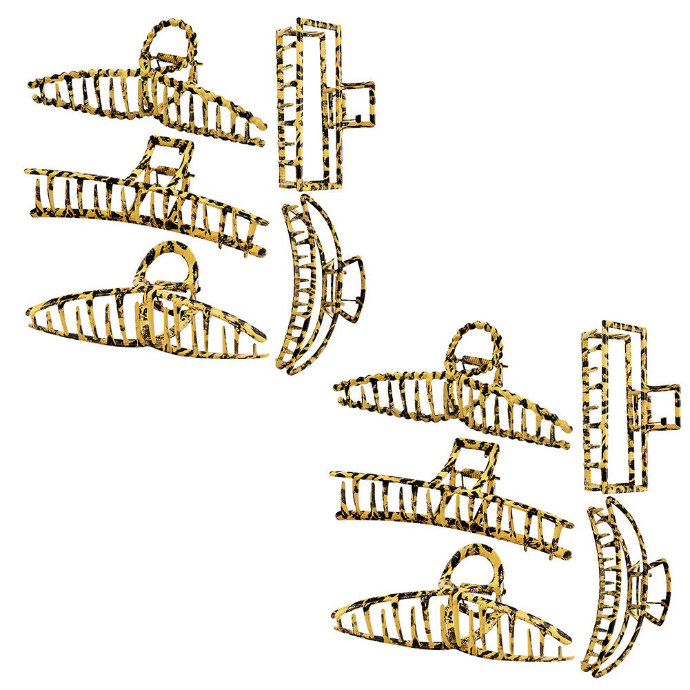 US 5-10 Pack Metal Jumbo Hair Claw Clip Large Strong Hold for Thick Hair Nonslip